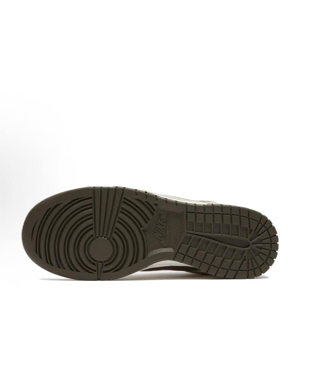 NIKE Коричневые кожаные кроссовки, фото 3