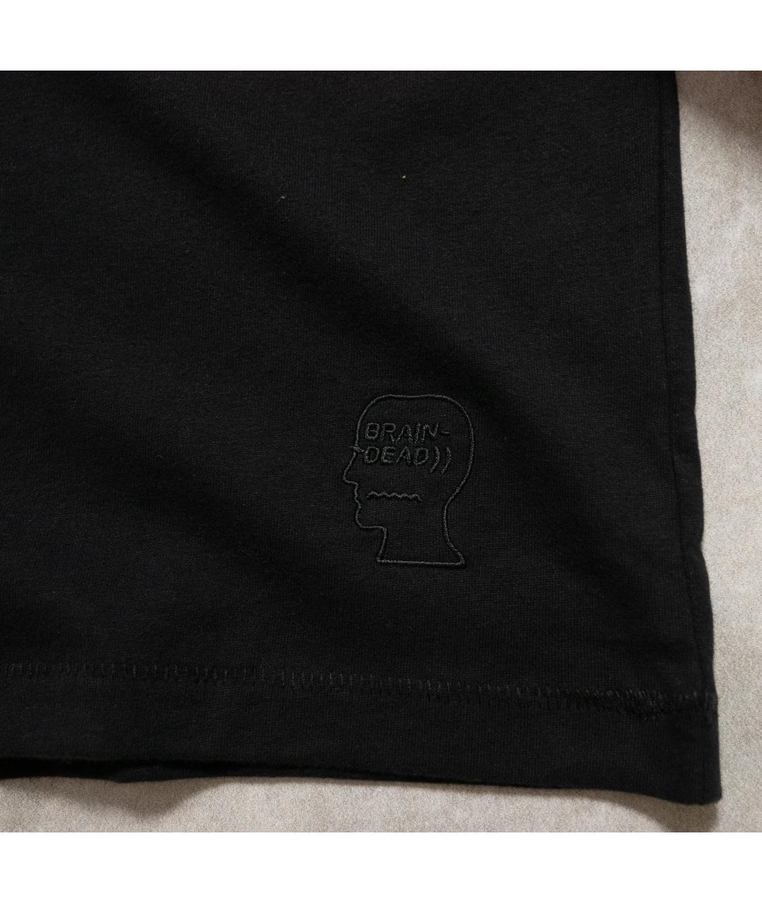 Brain Dead Черная хлопковая футболка, фото 4
