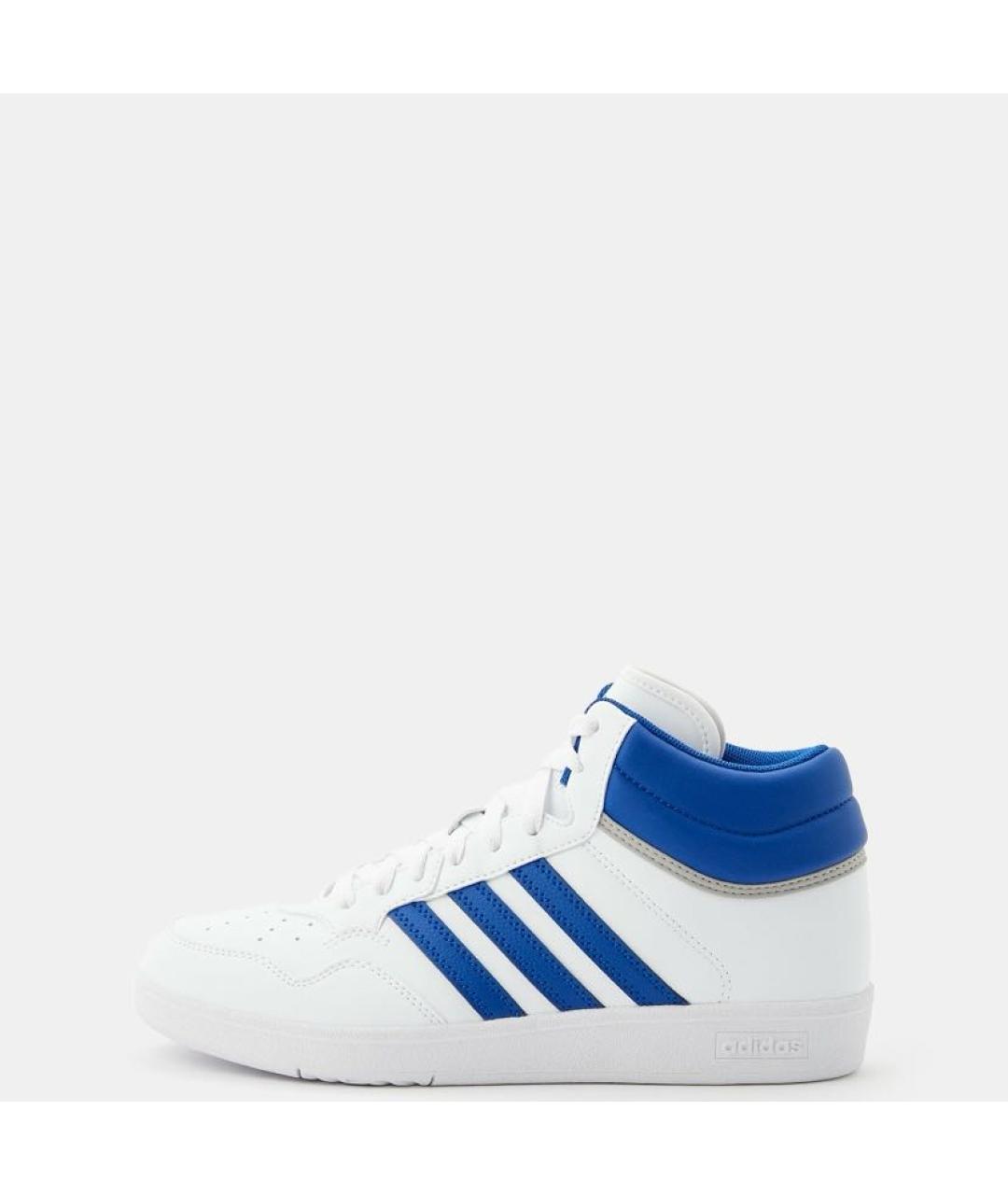 ADIDAS Белые кожаные высокие кроссовки / кеды, фото 2