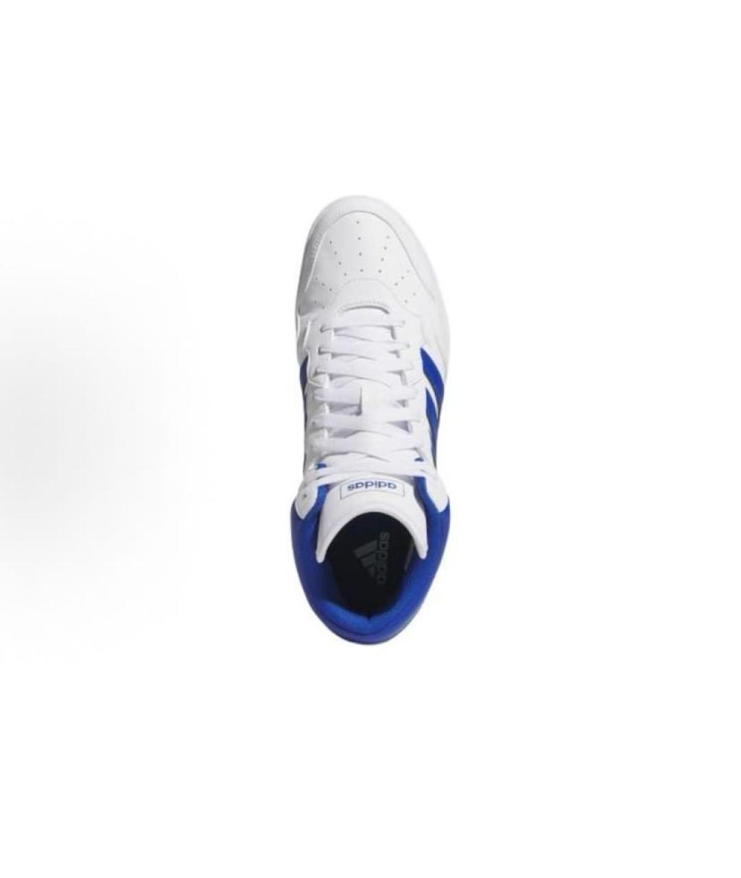 ADIDAS Белые кожаные высокие кроссовки / кеды, фото 3