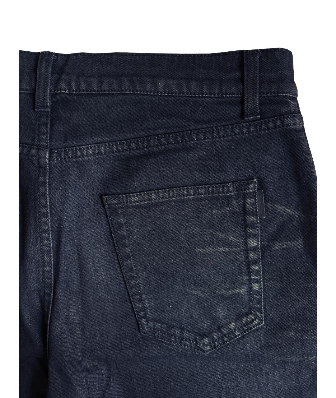 SAINT LAURENT Черные хлопковые джинсы скинни, фото 4