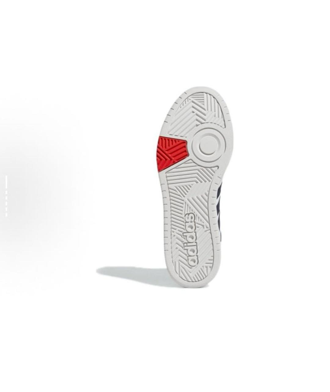 ADIDAS Белые кожаные высокие кроссовки / кеды, фото 6