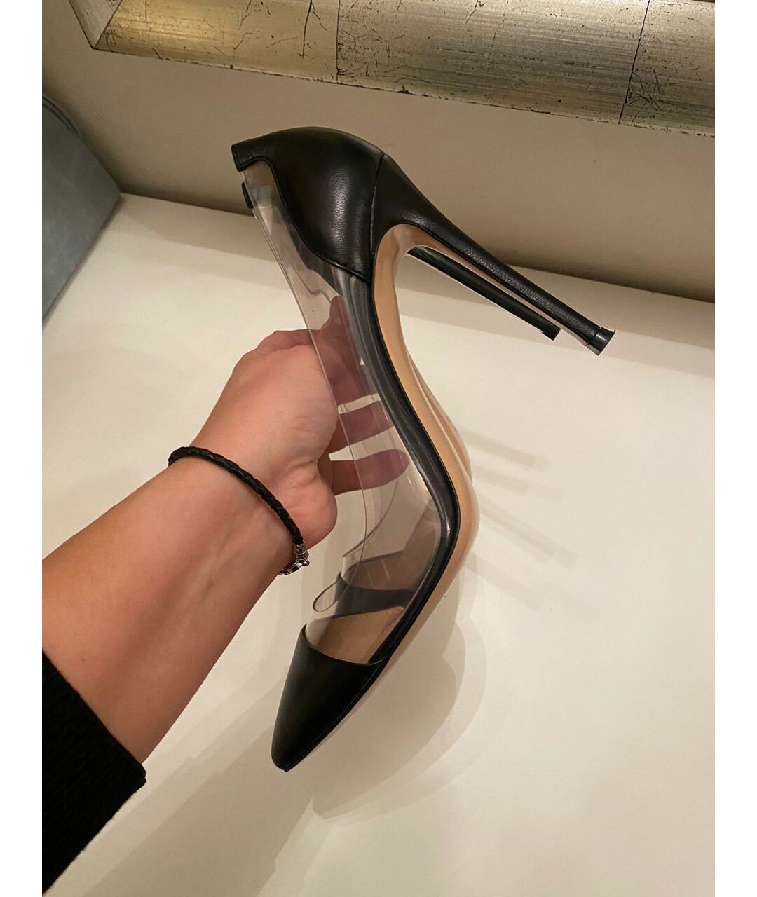 GIANVITO ROSSI Черные кожаные туфли, фото 6