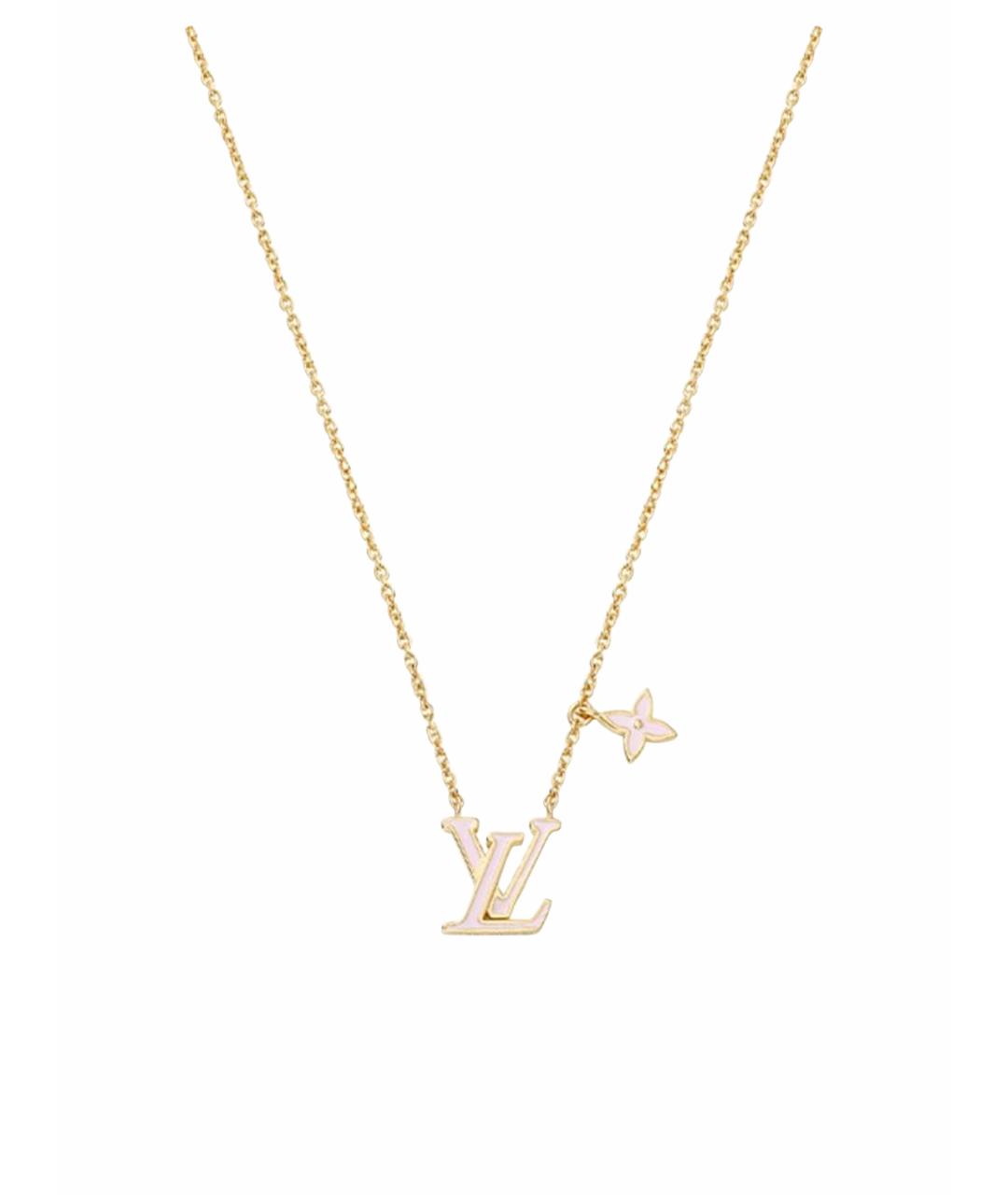LOUIS VUITTON Золотая латунная подвеска, фото 1