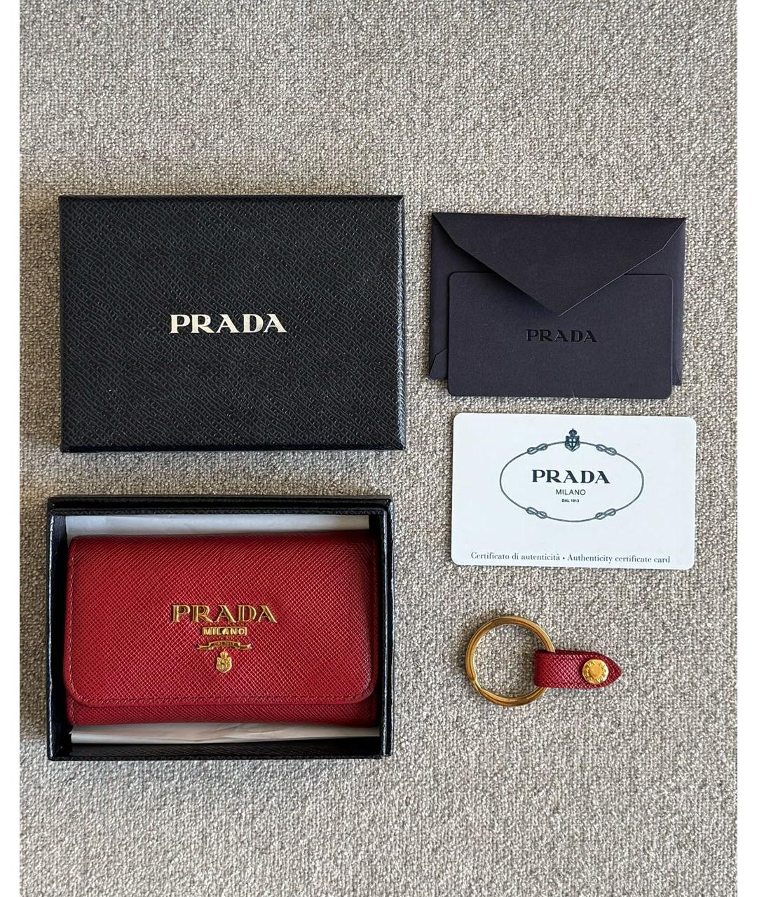 PRADA Красная ключница, фото 3