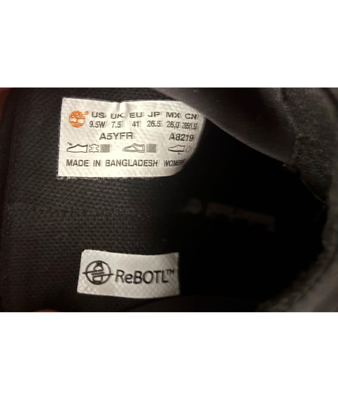 TIMBERLAND Черные кожаные ботинки, фото 5