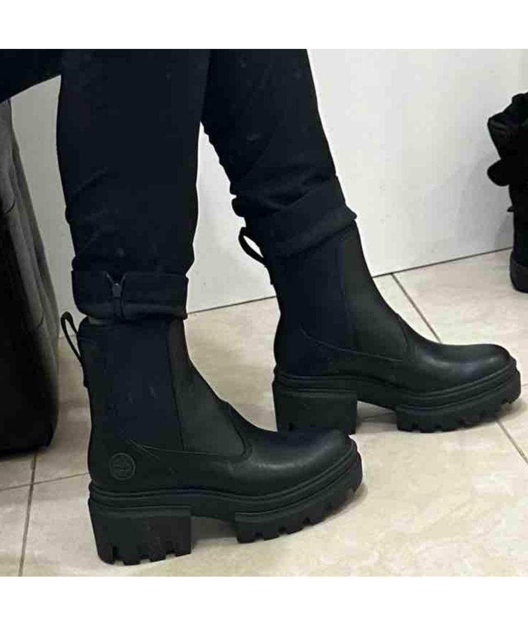 TIMBERLAND Черные кожаные ботинки, фото 8