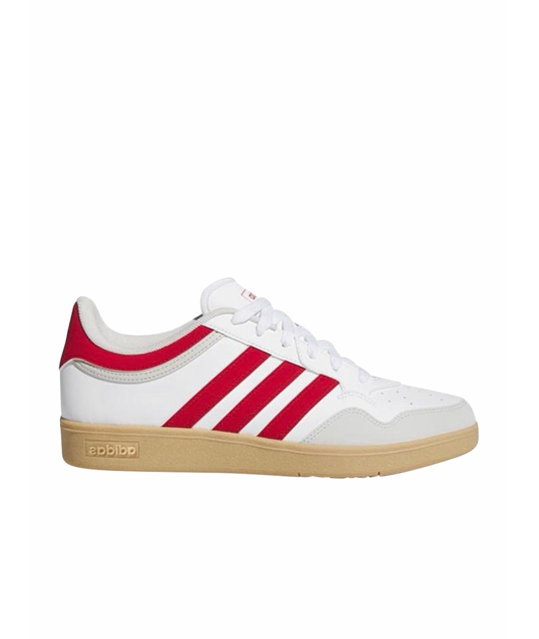ADIDAS Белые кожаные низкие кроссовки / кеды, фото 1