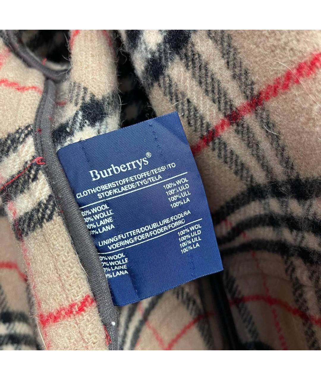 BURBERRY Красное шерстяное пальто, фото 5