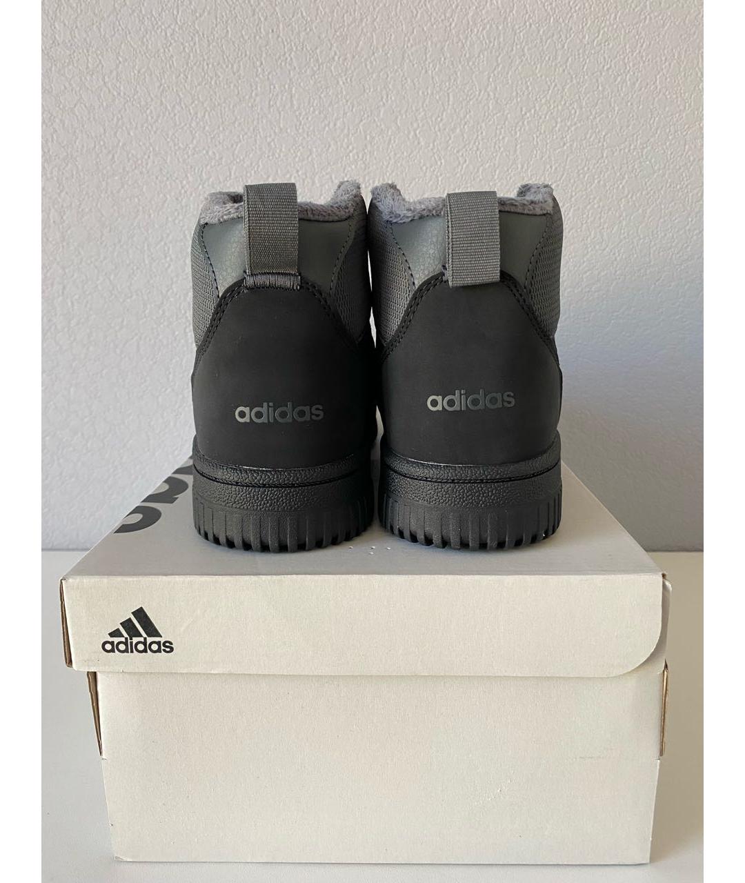 ADIDAS Черные синтетические высокие кроссовки / кеды, фото 5