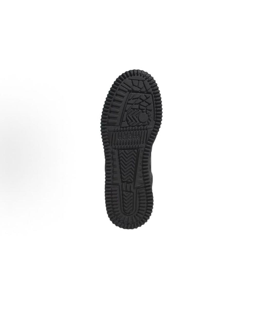ADIDAS Черные кожаные высокие кроссовки / кеды, фото 6