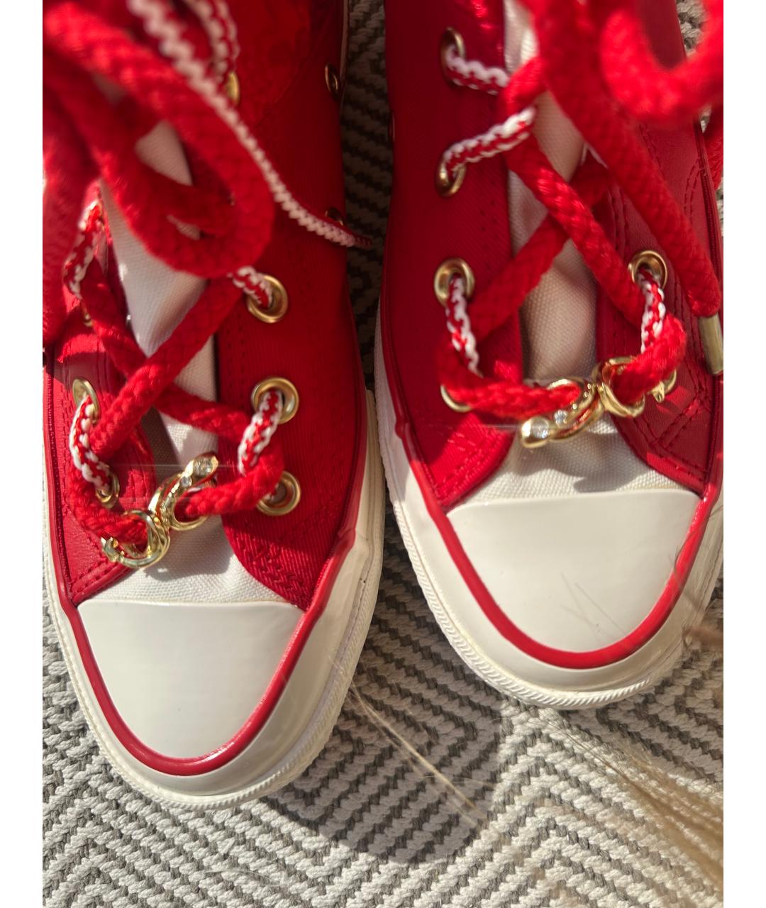 CONVERSE Красные текстильные кеды, фото 6