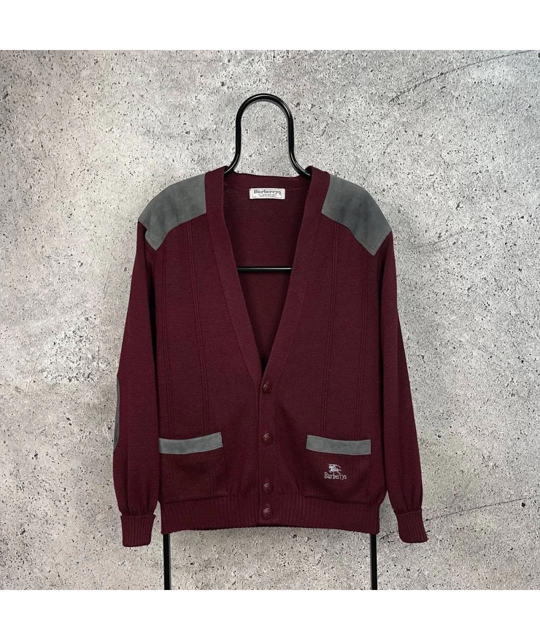 BURBERRY Бордовый кардиган, фото 6