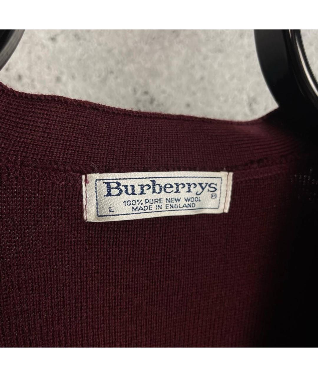 BURBERRY Бордовый кардиган, фото 5
