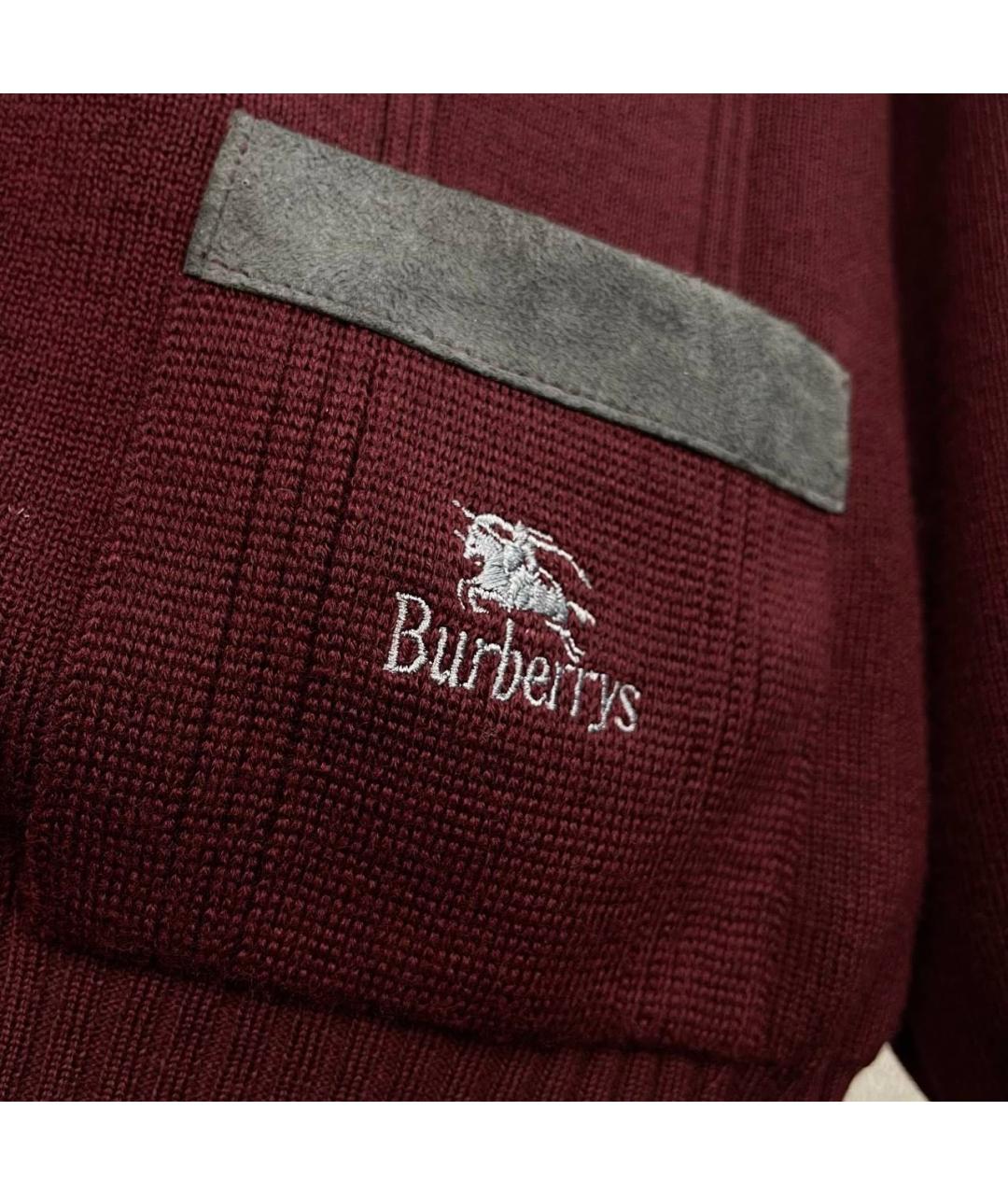 BURBERRY Бордовый кардиган, фото 3