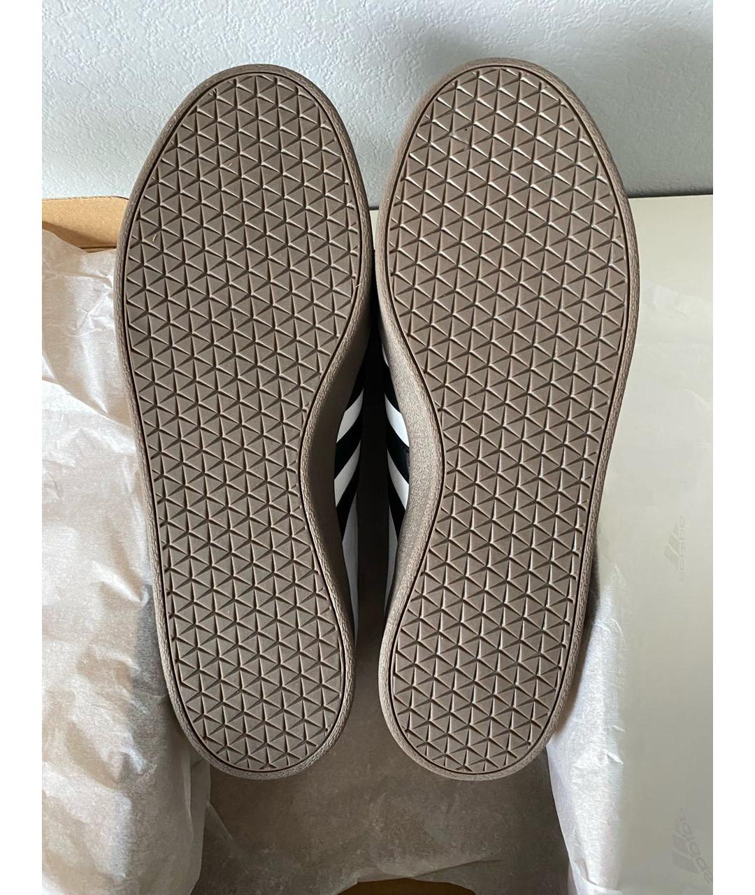 ADIDAS Белые кожаные низкие кроссовки / кеды, фото 6