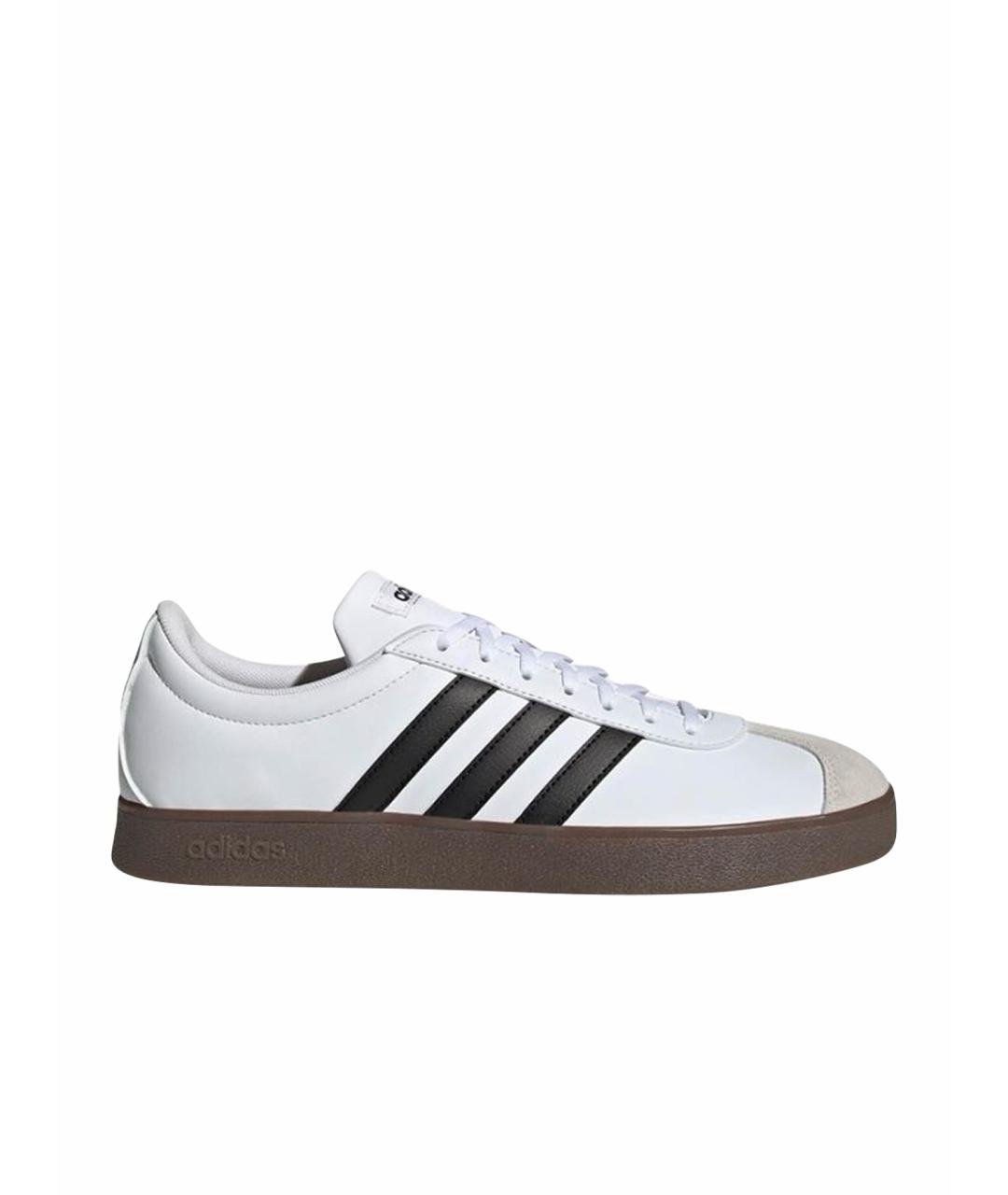 ADIDAS Белые кожаные низкие кроссовки / кеды, фото 1