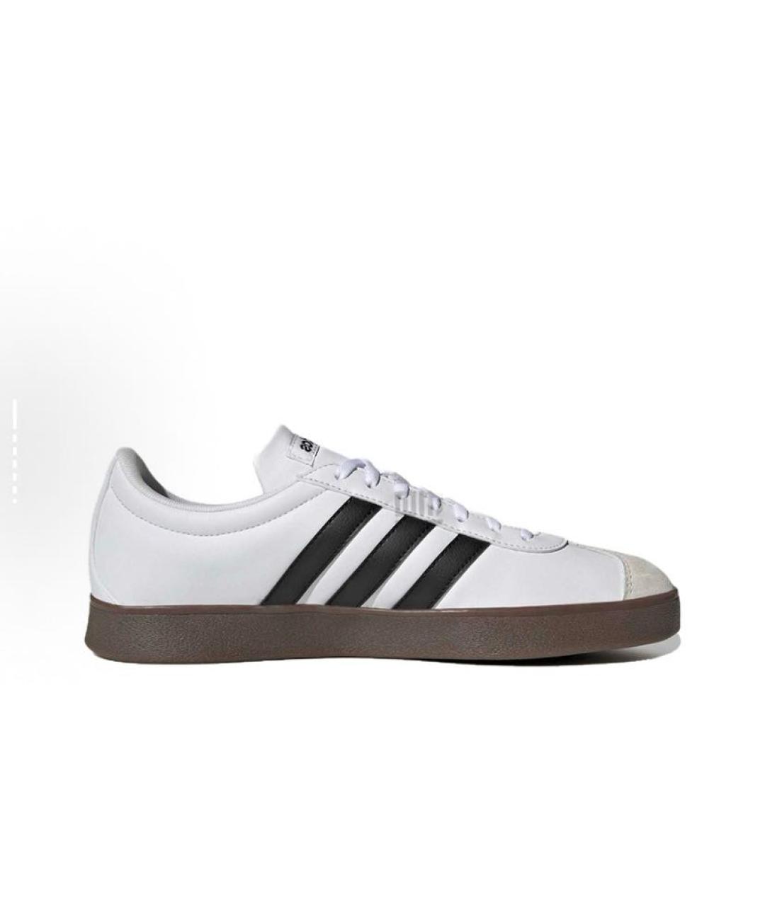 ADIDAS Белые кожаные низкие кроссовки / кеды, фото 3