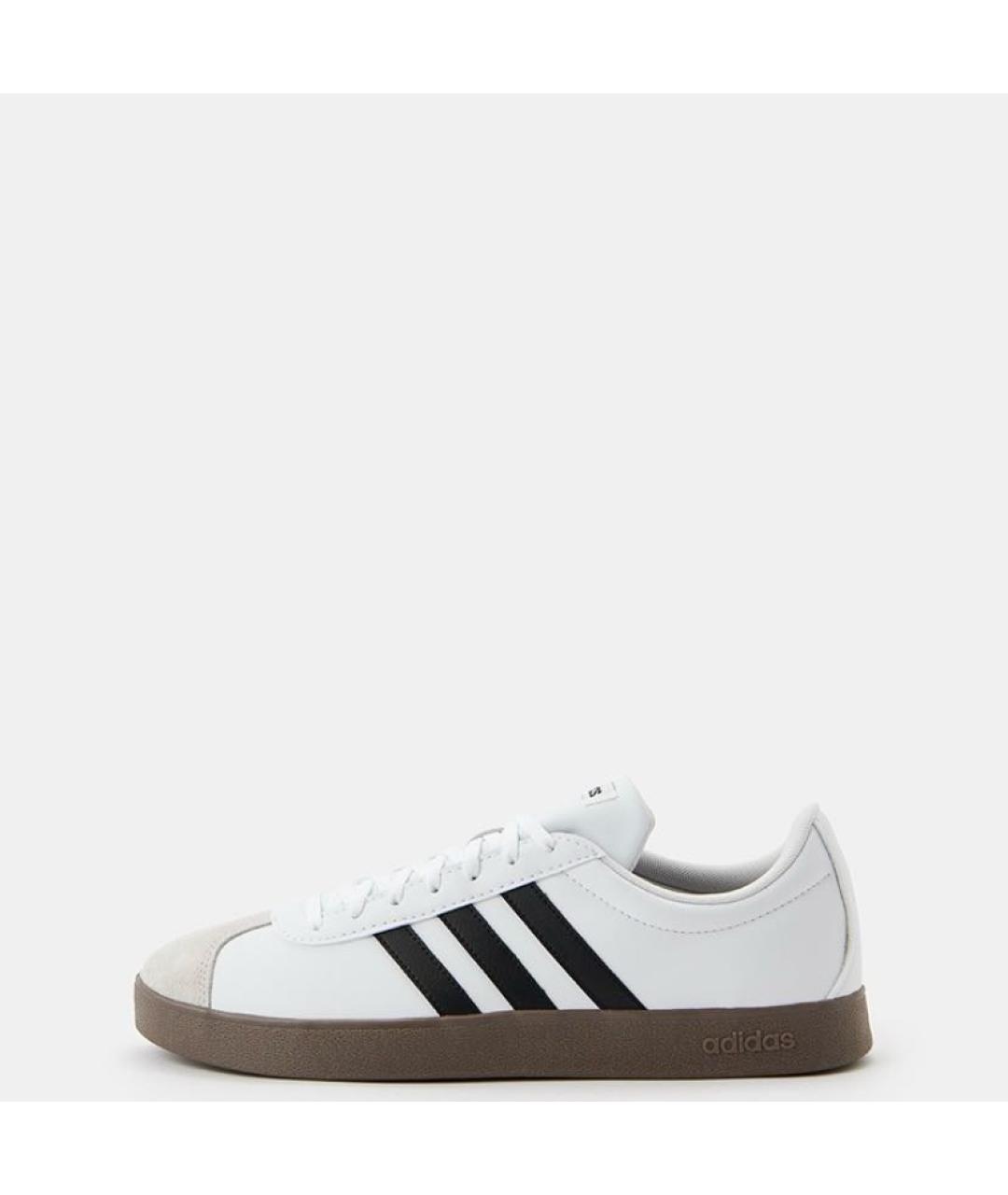 ADIDAS Белые кожаные низкие кроссовки / кеды, фото 2