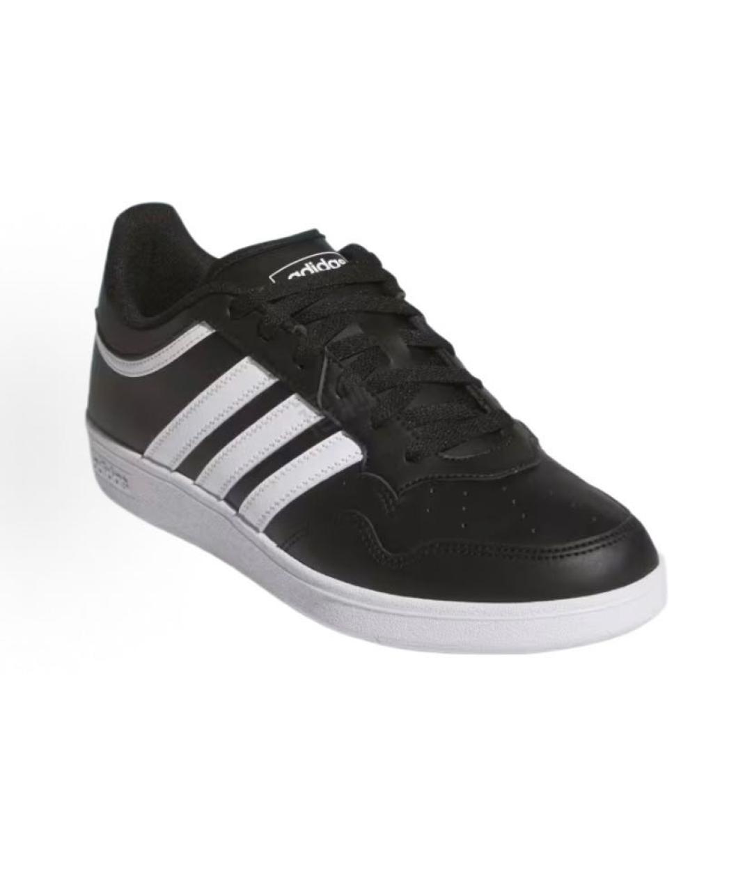 ADIDAS Черные кожаные низкие кроссовки / кеды, фото 4