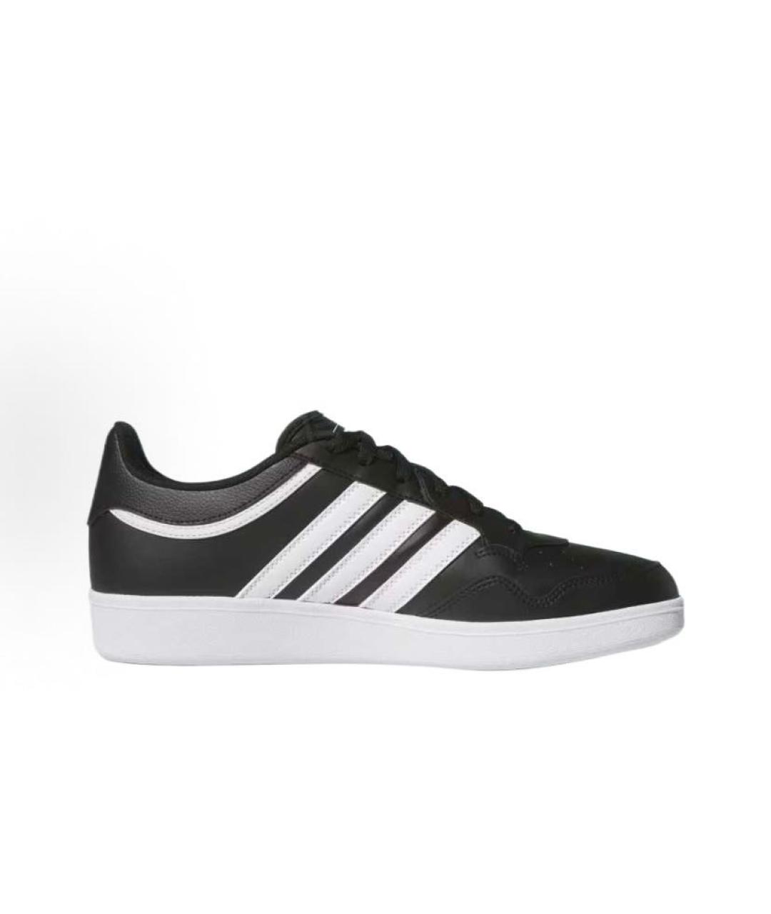 ADIDAS Черные кожаные низкие кроссовки / кеды, фото 8