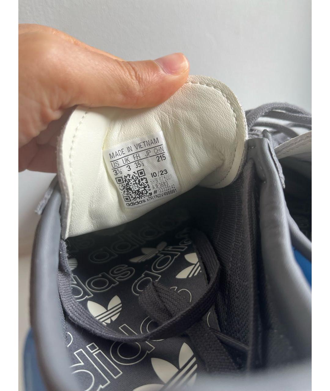 ADIDAS Антрацитовые замшевые кеды, фото 5