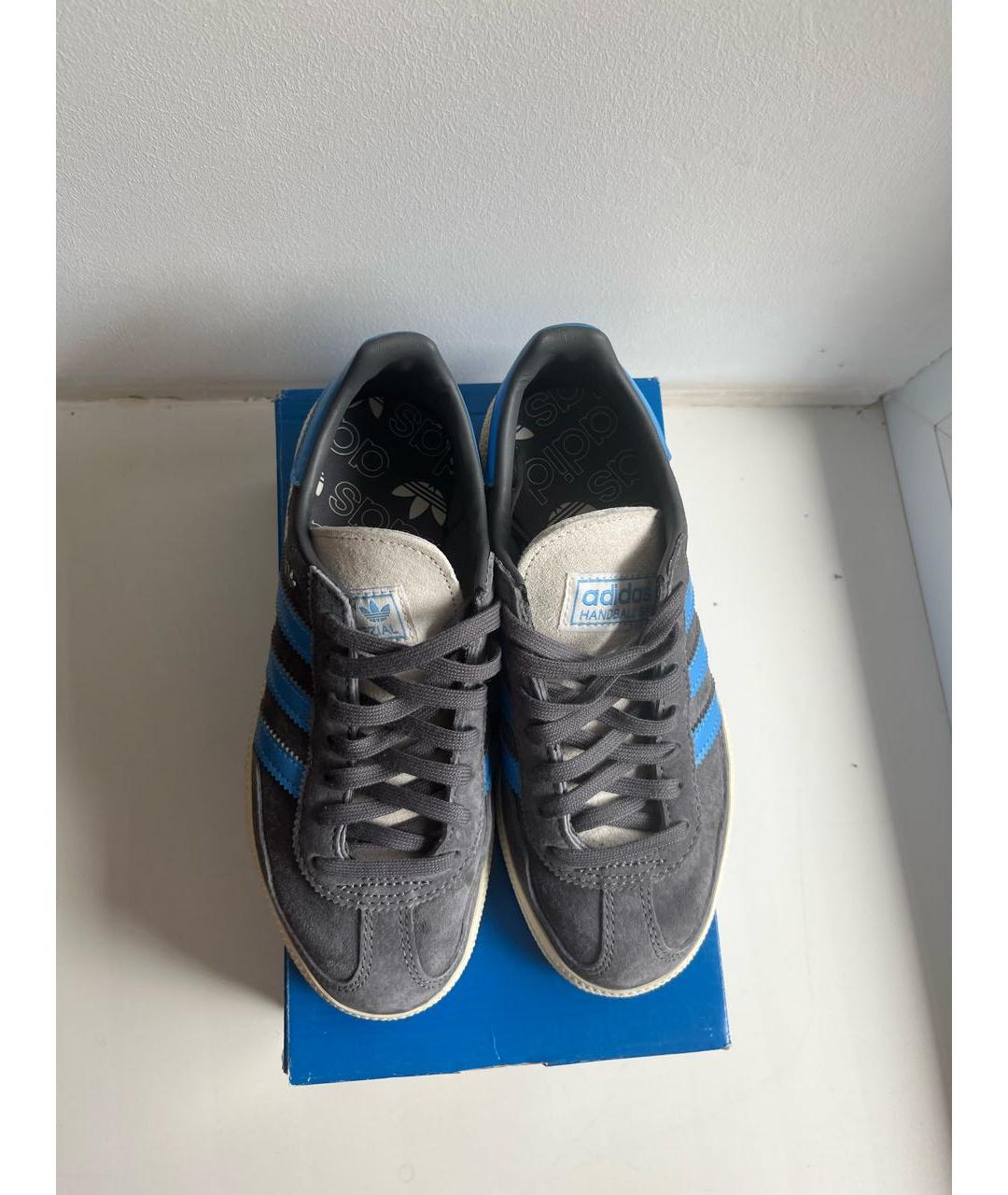 ADIDAS Антрацитовые замшевые кеды, фото 3