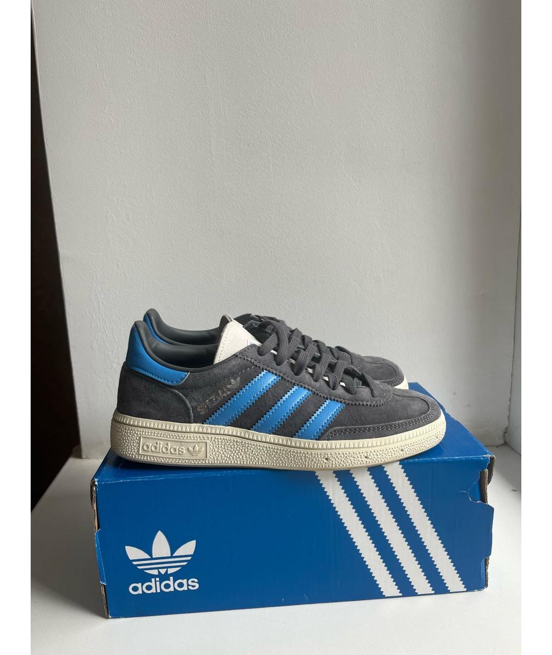 ADIDAS Антрацитовые замшевые кеды, фото 7