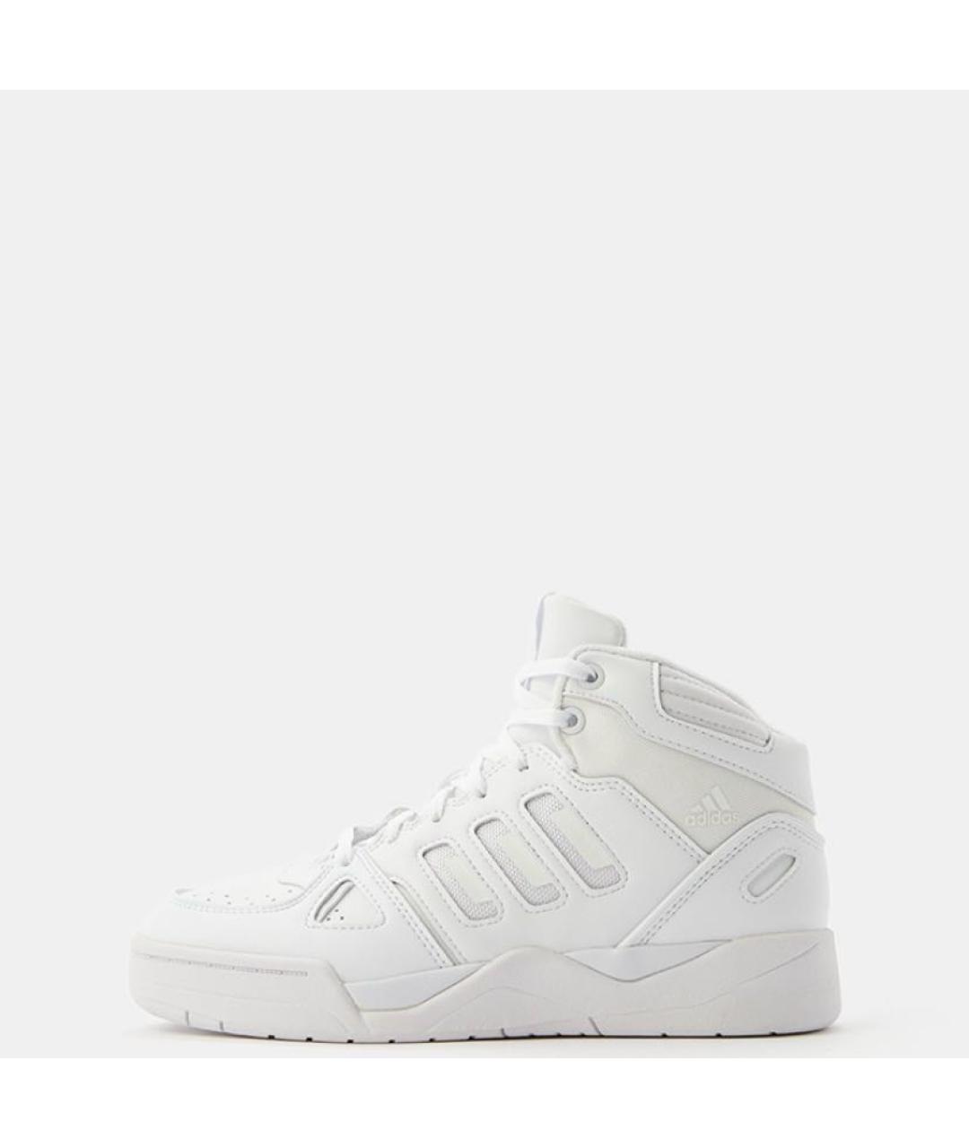 ADIDAS Белые кожаные высокие кроссовки / кеды, фото 2