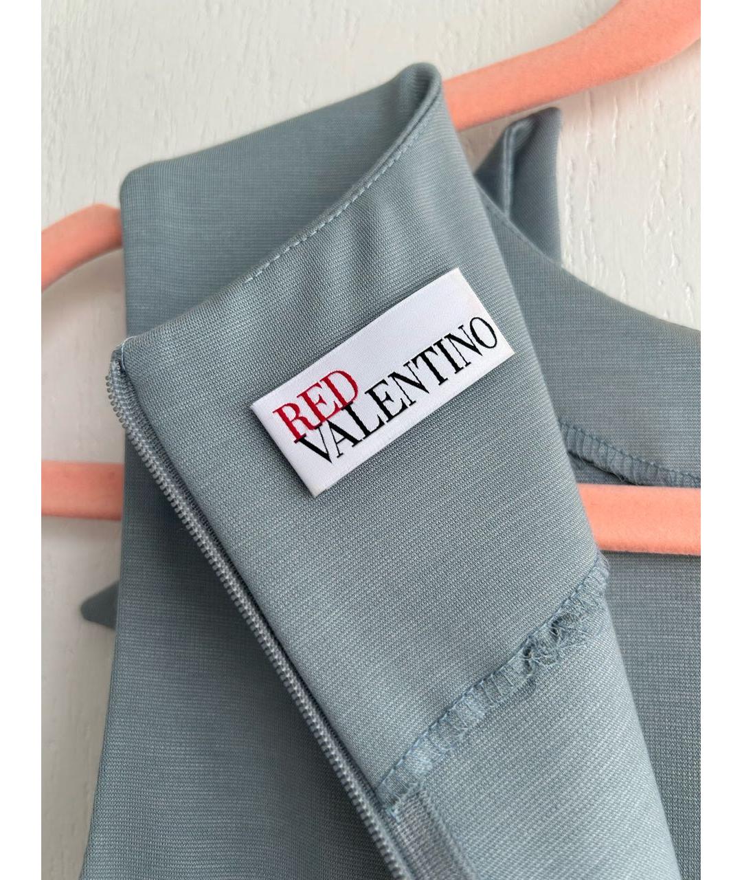 RED VALENTINO Бирюзовое повседневное платье, фото 5