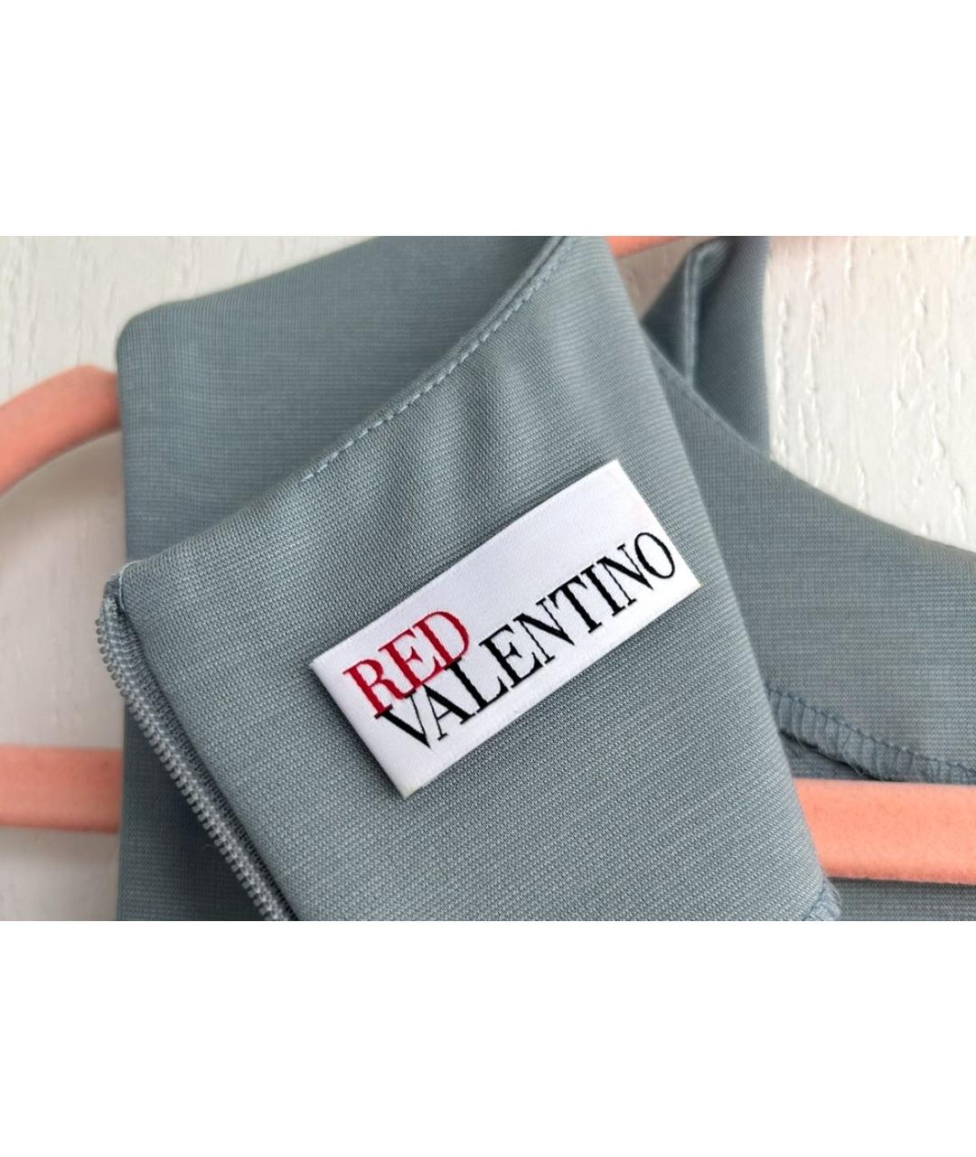 RED VALENTINO Бирюзовое повседневное платье, фото 3