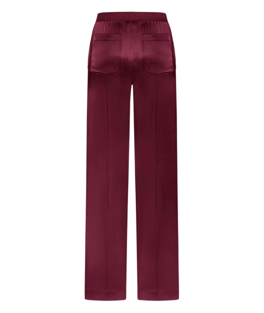 TOM FORD Бордовые прямые брюки, фото 2