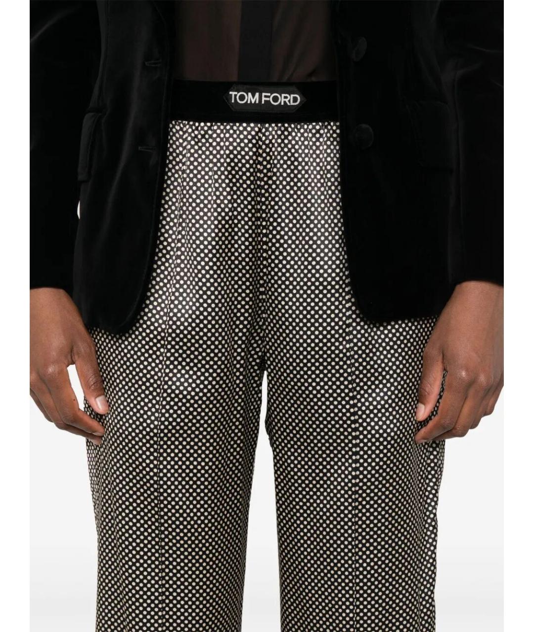 TOM FORD Черные прямые брюки, фото 3