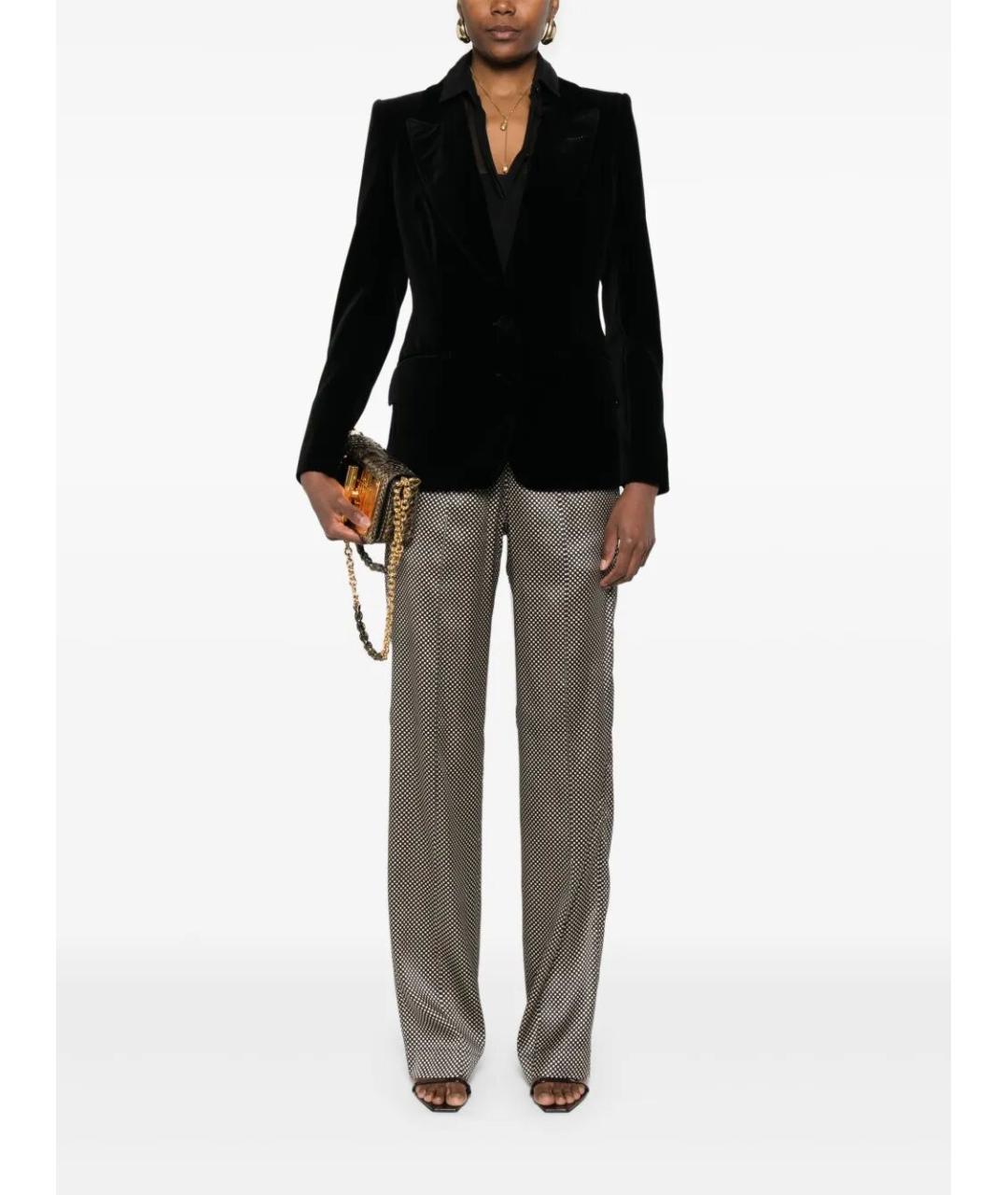 TOM FORD Черные прямые брюки, фото 2