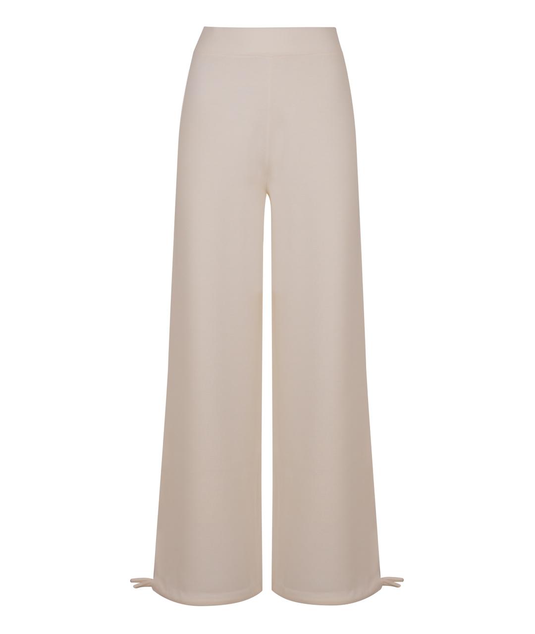 MAX MARA Бежевые прямые брюки, фото 1