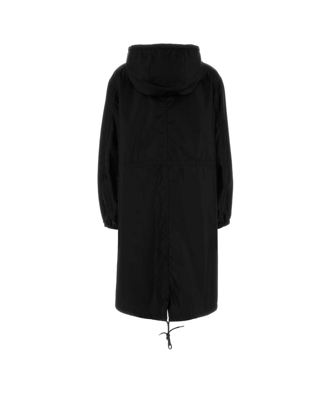 PRADA Черный полиамидовый тренч/плащ, фото 2