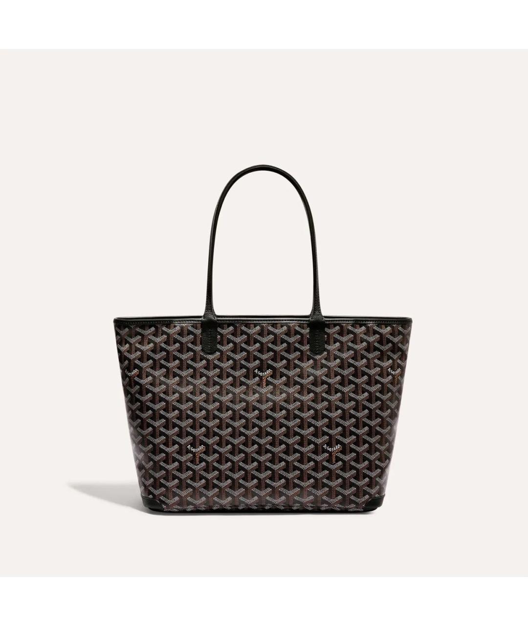 GOYARD Черная кожаная сумка тоут, фото 3