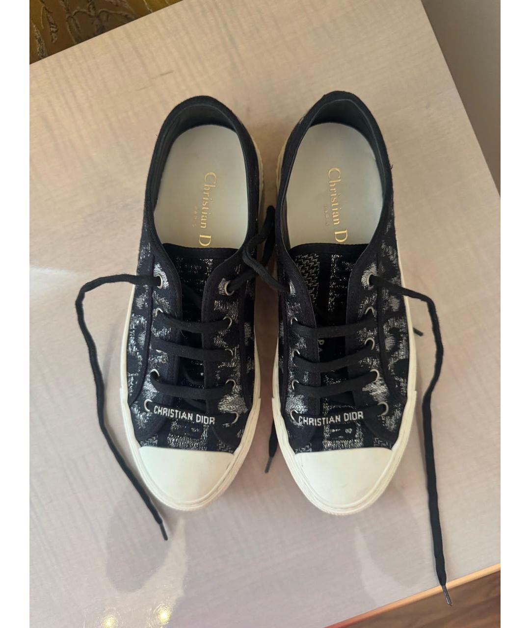 CHRISTIAN DIOR Черные кеды, фото 2