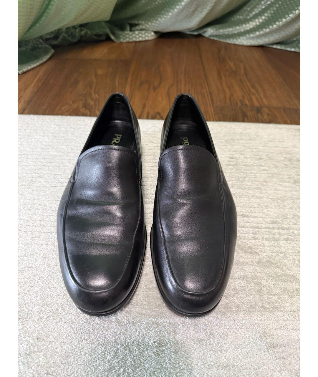 PRADA Черные кожаные лоферы, фото 2