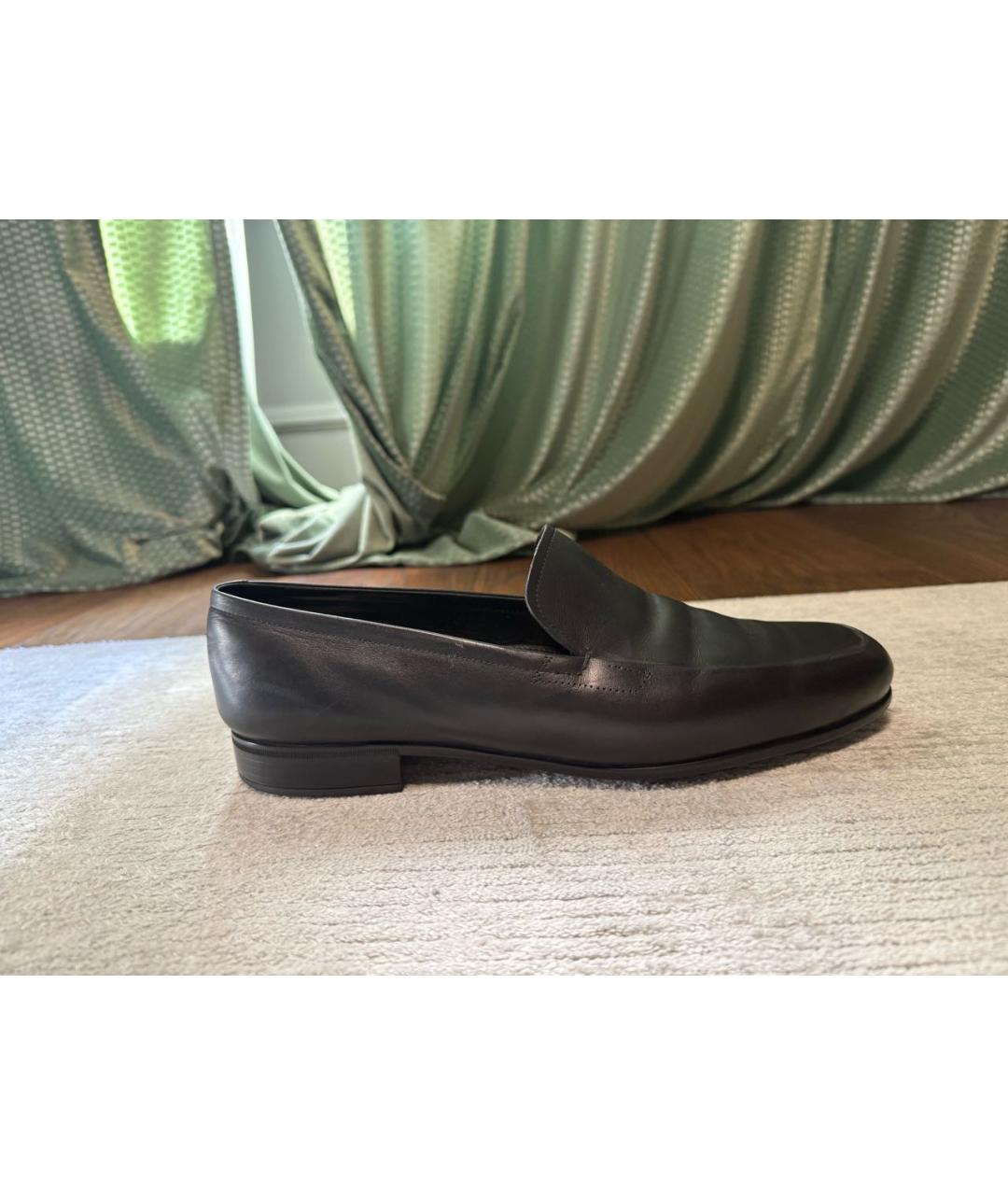 PRADA Черные кожаные лоферы, фото 8