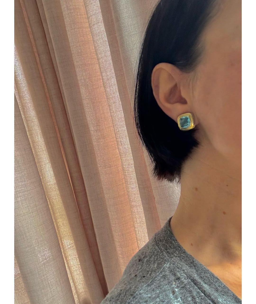 David Yurman Золотые серьги из желтого золота, фото 4