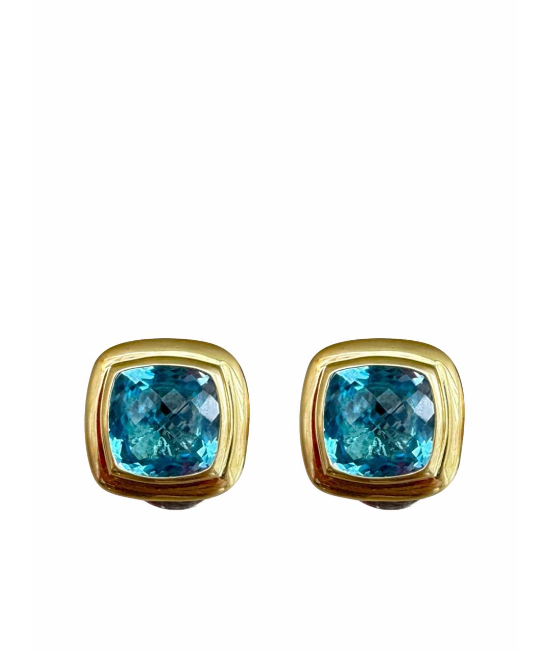 David Yurman Золотые серьги из желтого золота, фото 1