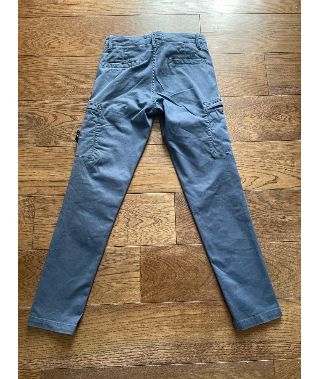 STONE ISLAND JUNIOR Синие хлопковые брюки и шорты, фото 8