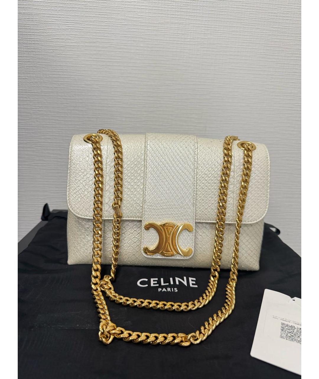 CELINE Сумка через плечо из экзотической кожи, фото 9