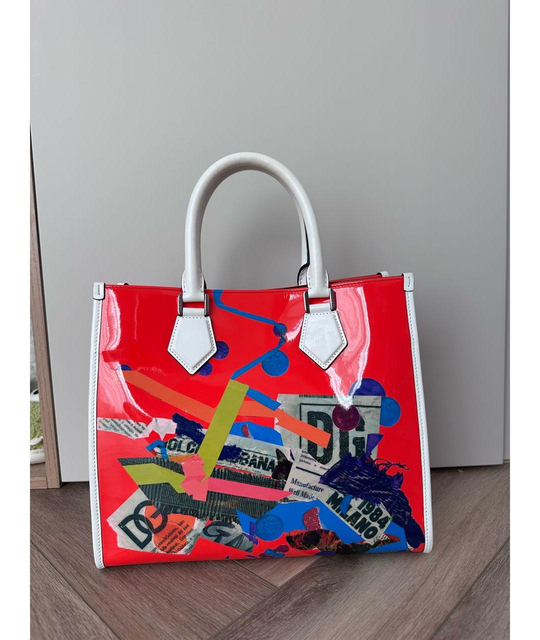 DOLCE&GABBANA Мульти сумка тоут из лакированной кожи, фото 3