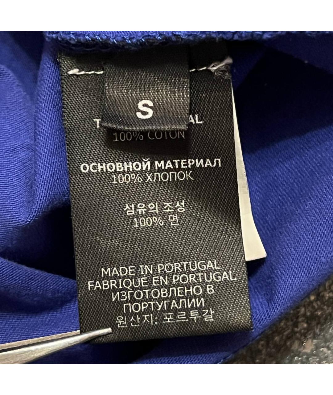 VETEMENTS Синяя хлопковая футболка, фото 8