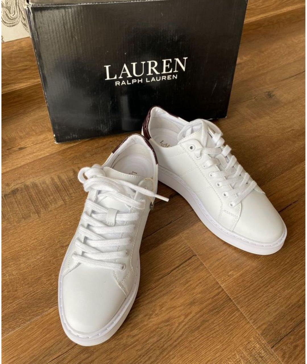 RALPH LAUREN Белые кроссовки, фото 3