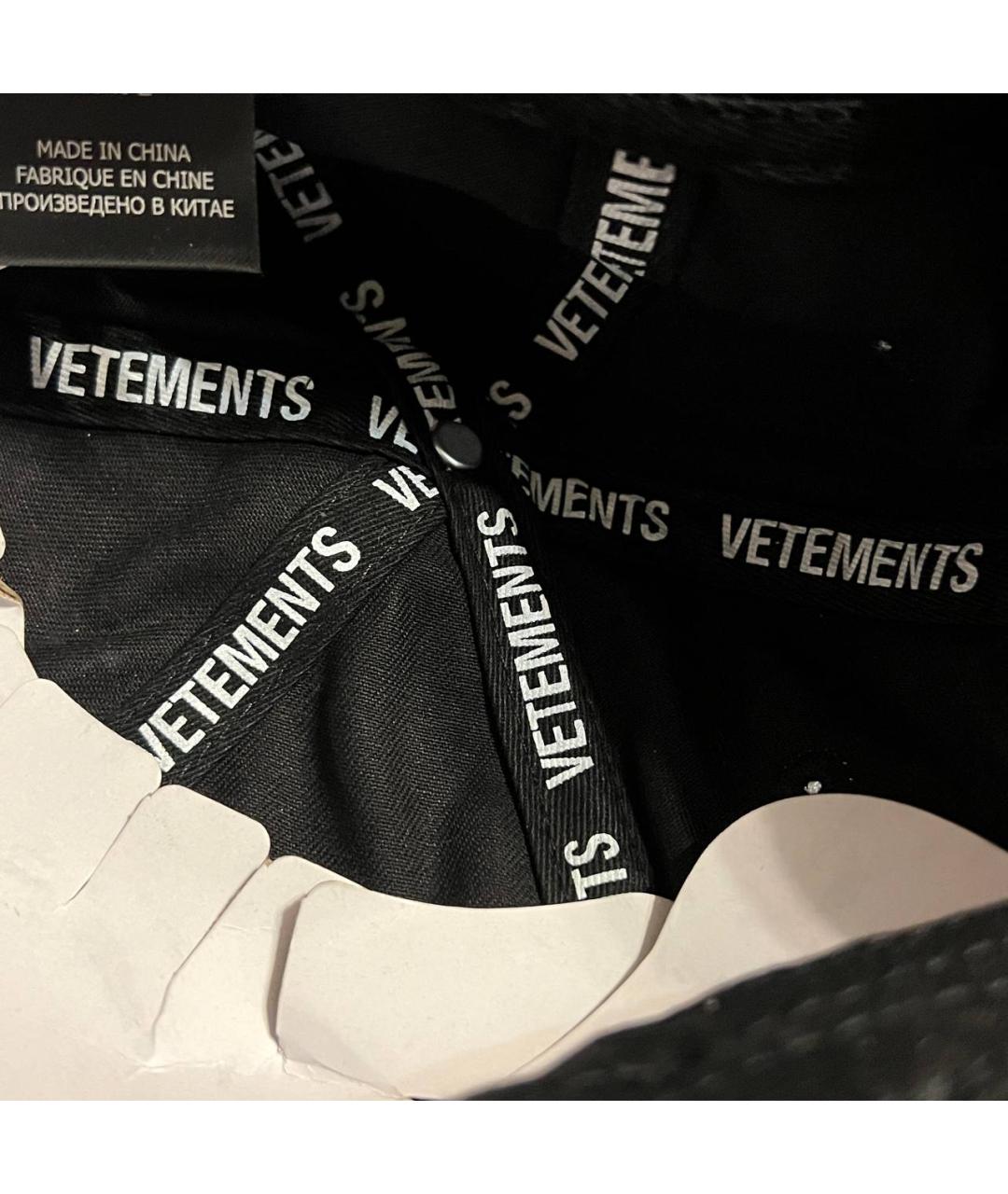 VETEMENTS Черная хлопковая кепка/бейсболка, фото 5