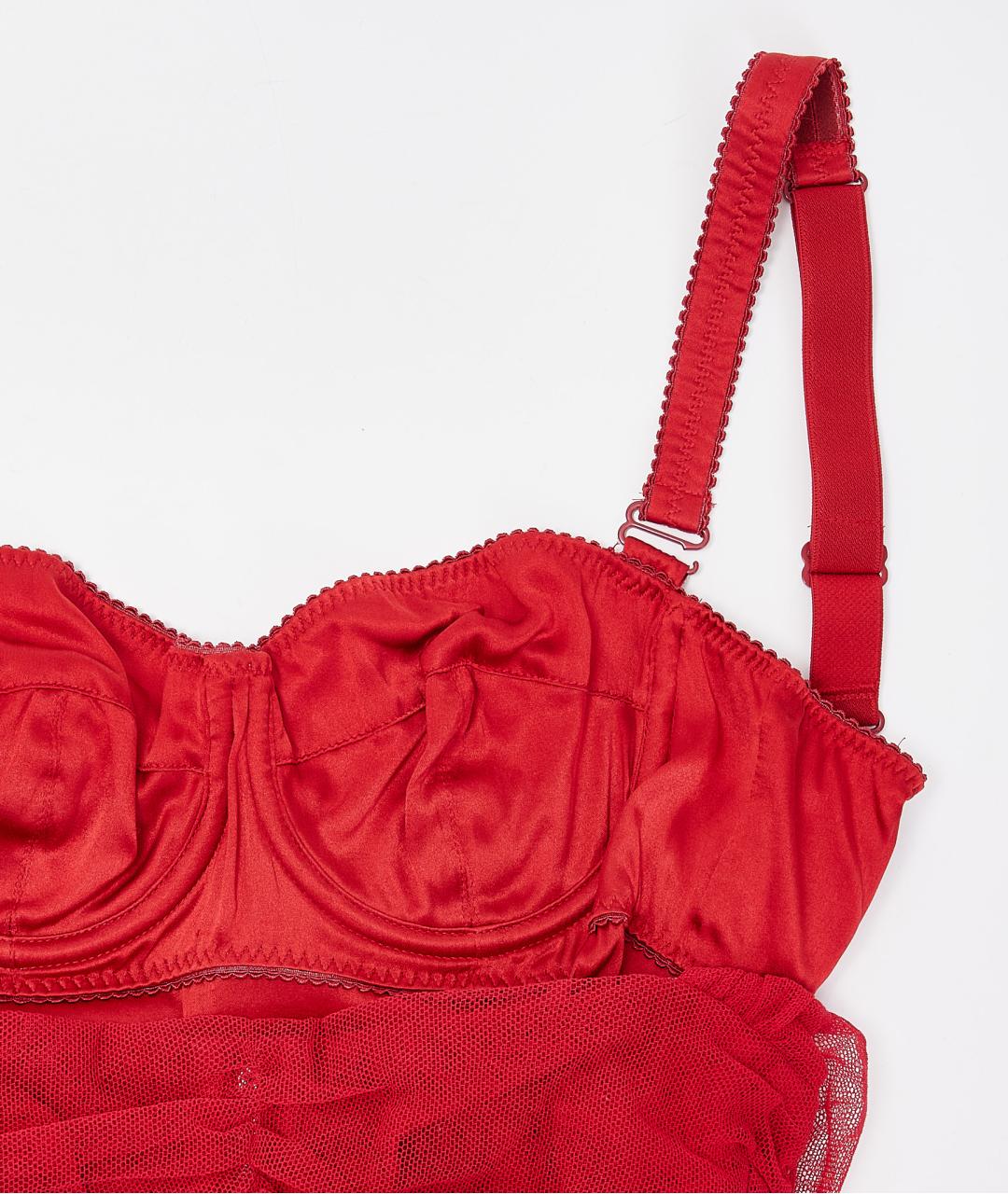 DOLCE&GABBANA Красное хлопковое вечернее платье, фото 2