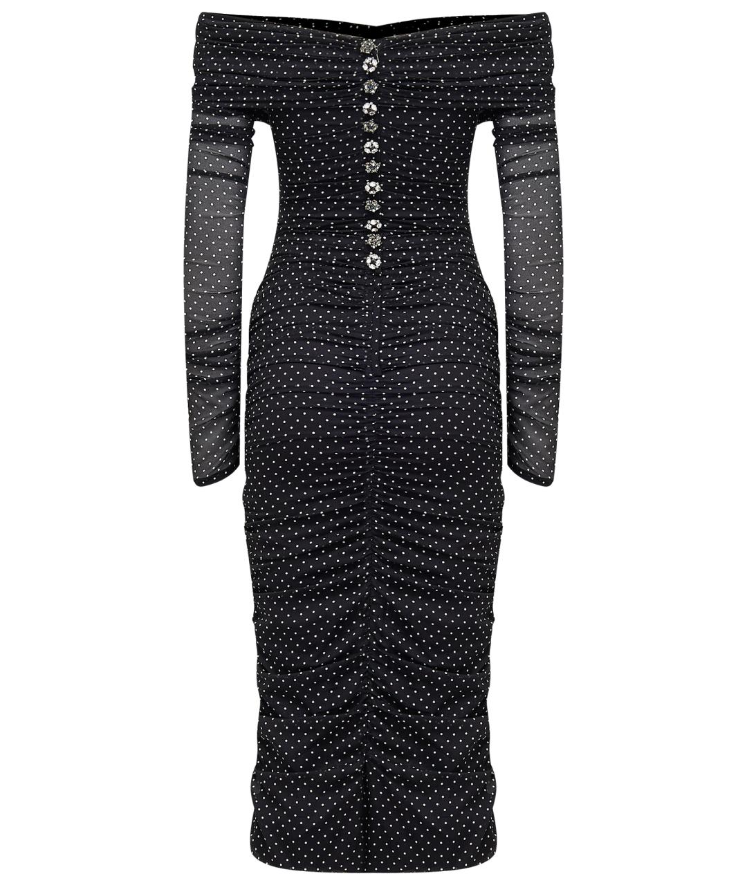 DOLCE&GABBANA Черное шелковое вечернее платье, фото 9